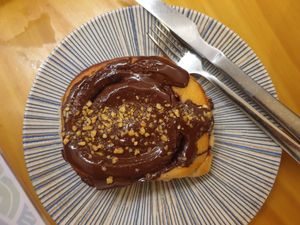 Nutella & Ferrero  roche roll at La Vegana Taperia in Malaga