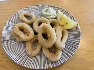Calamares vegsnos  at La Vegana Taperia in Malaga