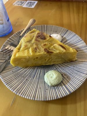 Spanish Potato Cake  at La Vegana Taperia in Malaga