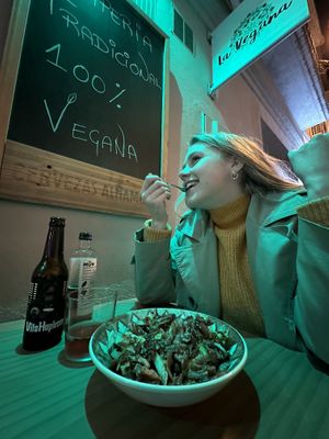   at La Vegana Taperia in Malaga