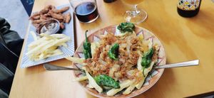 Looks okay but tastes really amazing!! at La Vegana Taperia in Malaga