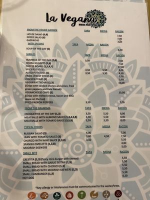   at La Vegana Taperia in Malaga