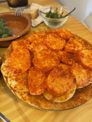   at La Vegana Taperia in Malaga