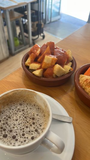   at La Vegana Taperia in Malaga