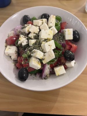 Greek Salad  at La Vegana Taperia in Malaga