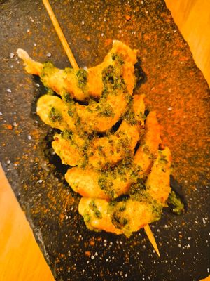 Camarones veganos   at La Vegana Taperia in Malaga