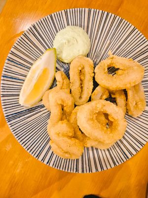Calamari vegano   at La Vegana Taperia in Malaga