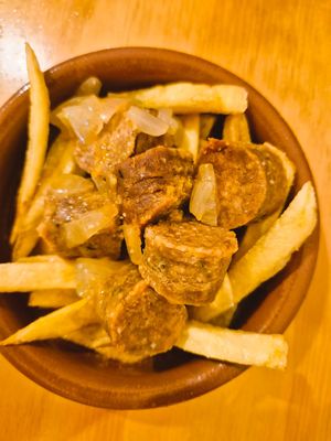 Chorizo vegano   at La Vegana Taperia in Malaga