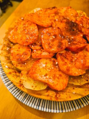 Pulpo vegano   at La Vegana Taperia in Malaga