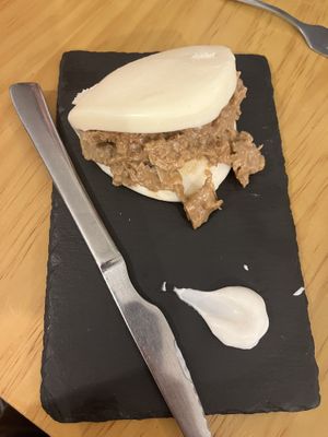 Pan bao  at La Vegana Taperia in Malaga