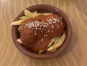   at La Vegana Taperia in Malaga