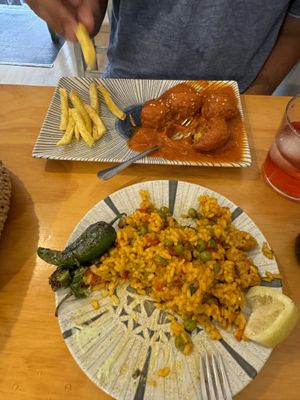   at La Vegana Taperia in Malaga