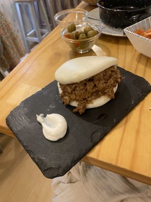   at La Vegana Taperia in Malaga