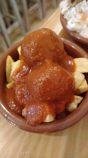 Ambondigas at La Vegana Taperia in Malaga