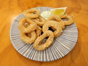 Calamari. at La Vegana Taperia in Malaga