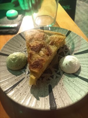 Omelette  at La Vegana Taperia in Malaga