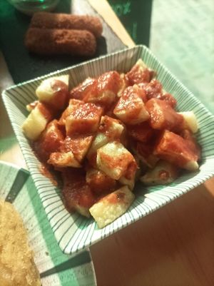 Potatas Bravas at La Vegana Taperia in Malaga
