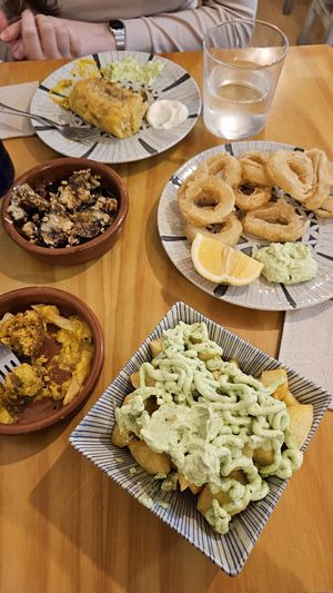   at La Vegana Taperia in Malaga