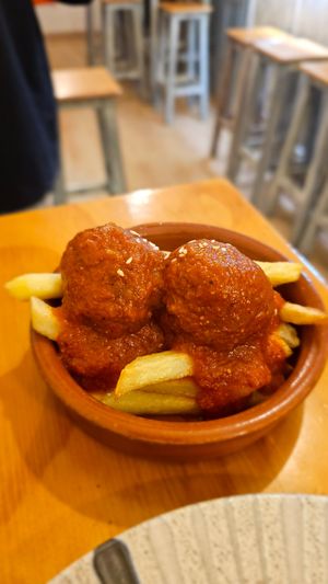 Albondigas at La Vegana Taperia in Malaga
