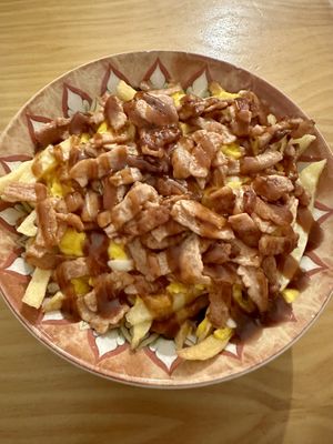 PATATAS VEGANCHEESE / VEGANCHEESE CHIPS  at La Vegana Taperia in Malaga