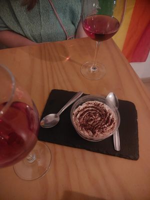 Tiramisu at La Vegana Taperia in Malaga