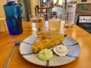 Spanish Omlette at La Vegana Taperia in Malaga