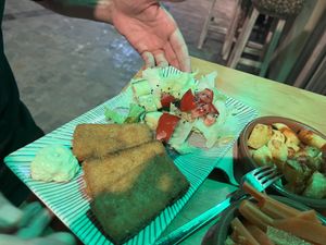   at La Vegana Taperia in Malaga