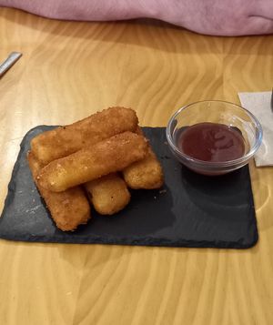 Cheese fingers at La Vegana Taperia in Malaga