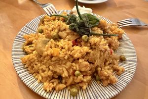 Vegan paella 😋   at La Vegana Taperia in Malaga