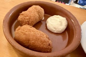 Croquettes of the day   at La Vegana Taperia in Malaga