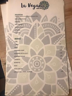 Drinks at La Vegana Taperia in Malaga