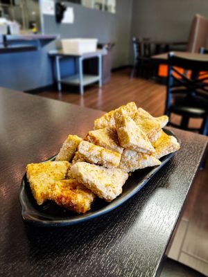 Crispy tofu at Organic Fusion Teahouse in Apple Valley