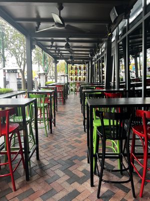 Outdoor patio is dog friendly #Veganuary at IT Italy in Fort Lauderdale