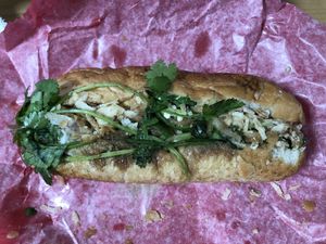 Vegan banh mi   at Banh Mi Lee in Seoul