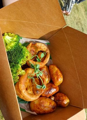 Large toad in the hole (This! sausages) at Plantside in Wellington