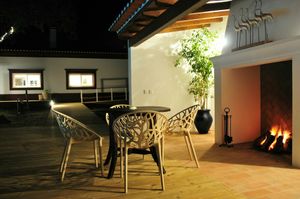 Tradicional fireplace at Vegans by the Sea - Country Houses in Santiago Do Cacem