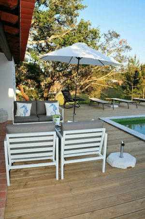 By the pool at Vegans by the Sea - Country Houses in Santiago Do Cacem