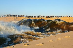 Anual opening of Lagoa de Santo André to the sea. at Vegans by the Sea - Country Houses in Santiago Do Cacem