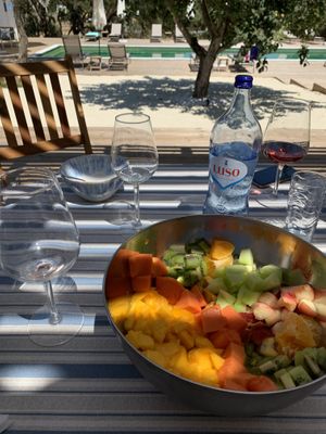 Fresh and as local as possible fruit salad at Vegans by the Sea - Country Houses in Santiago Do Cacem