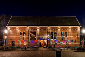 Nighttime at Het Ketelhuis in Amsterdam