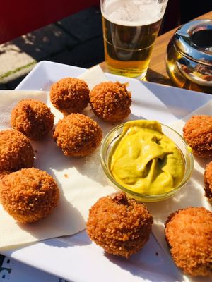 Two portions of vegan bitterballen   at Het Ketelhuis in Amsterdam