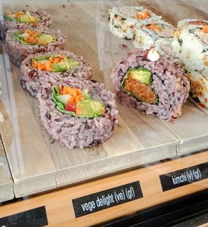 Vege delight (vegan) vege kimchi, (vege) at Nami Sushi in New Plymouth