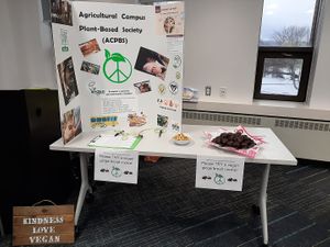 ACPBS at the Dalhousie Agricultural Campus Clubs & Services Fair - January 2020 at Agricultural Campus Plant-Based Society in Bible Hill