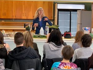 Sprouting and Smoothie Making Workshop with Dr. Kathleen Kevany 02 - February 2020 at Agricultural Campus Plant-Based Society in Bible Hill