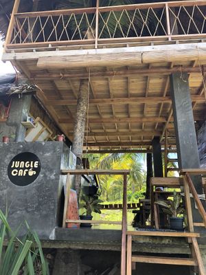 Ambience at Jungle Cafe in Siargao