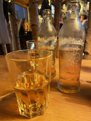 Swiss/German herby lemonade  at Hans im Glück in Basel