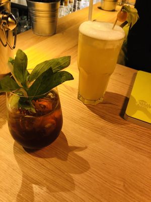 Vegan cocktails at Hans im Glück in Basel