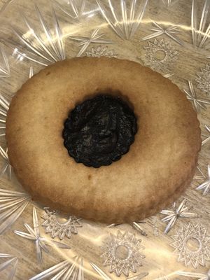 Vegan raspberry jam biscuit  at Liberty in Trieste