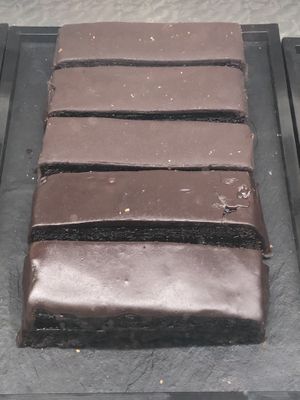 Vegan sachertorte  at Liberty in Trieste