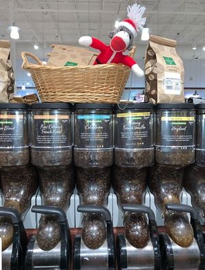 coffee dispensers at The Fresh Market in Melbourne
